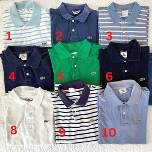 Men's Size 6 Lacoste Polos